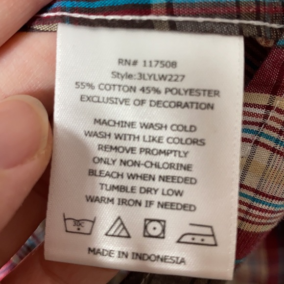 Vintage Levi’s Pearl Snap Button Western shirt size Medium - Picture 5 of 6